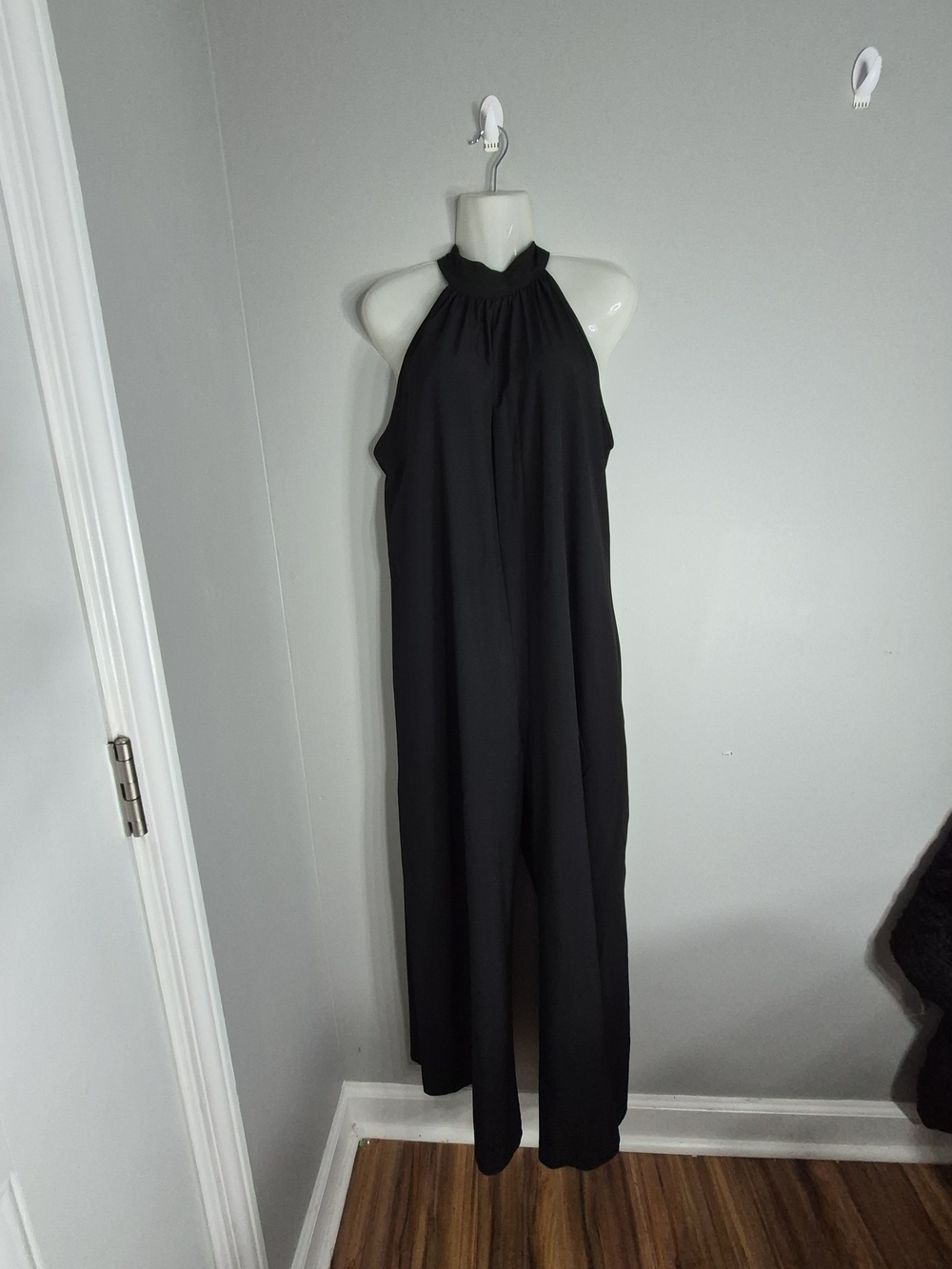 & Other Stories Black Halter-Neck Wide-Leg Jumpsuit